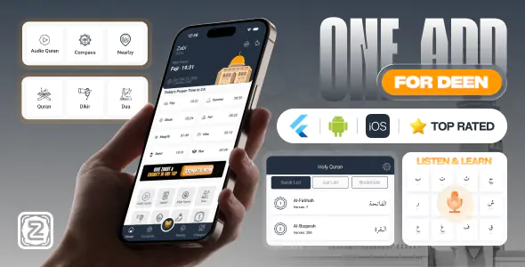 Source Code Zabi Islamic Flutter & Android ISO App v5.1 Life Time