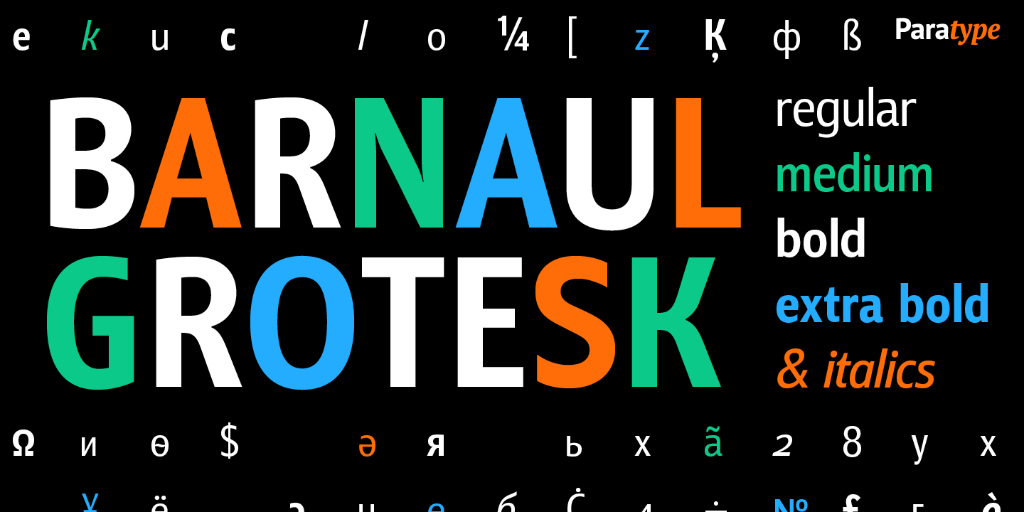 Barnaul Grotesk - Font