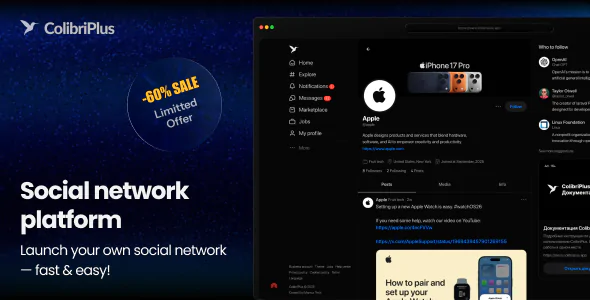 ColibriPlus v2.0.0 - The Social Network Web Application