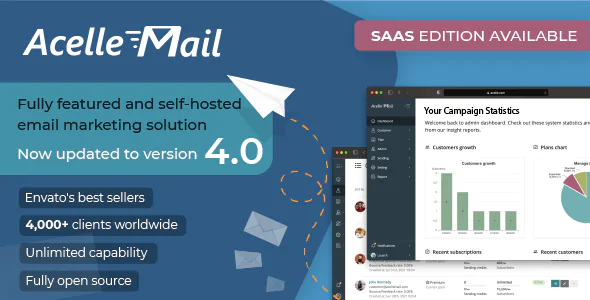Source Code Acelle - Email Marketing Web Application v4.2.0 Life Time