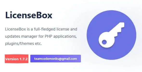 LicenseBox - PHP License and Updates Manager By CodeMonks v1.7.2-Lifetime